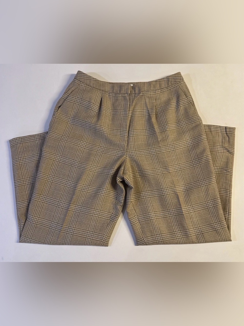 *Vintage Talbots Brown Tweed Dress Pants Wool with Lining Size 10P
